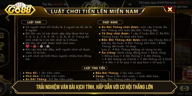 GO88 Game Bài Trực Tuyến Uy Tín Với Tỷ Lệ Thưởng Cao Trải nghiệm ván bài kịch tính, hấp dẫn với cơ hội thắng lớn